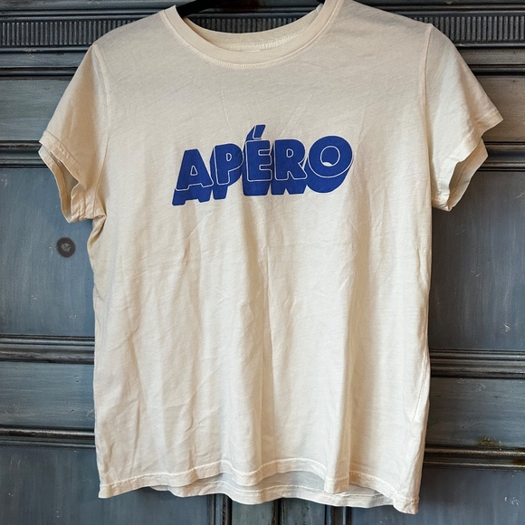 Clare V Apero Tee in Cream Size S - Picture 3 of 8